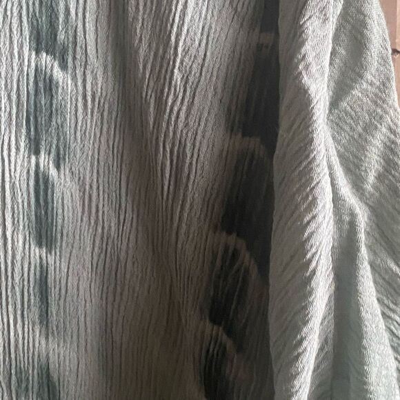 Umgee Green Boho Hippie Tie Dye Blouse. Size Large. - Picture 6 of 8